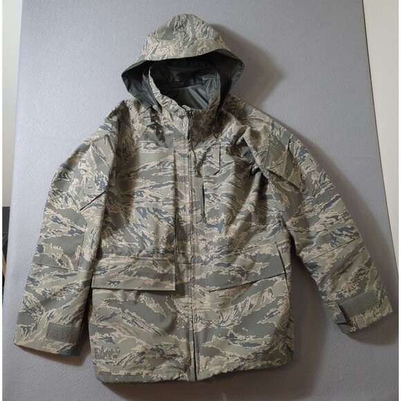 US Air Force Parka APECS All Purpose Environmental Camo Tiger Stripe Small Reg - Picture 1 of 10
